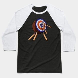 Axes in target - axe throwing Baseball T-Shirt